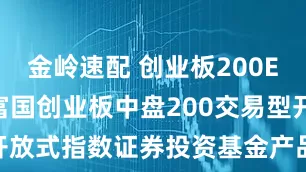 金岭速配 创业板200ETF富国: 富国创业板中盘200交易型开放式指数证券投资基金产品资料概要更新