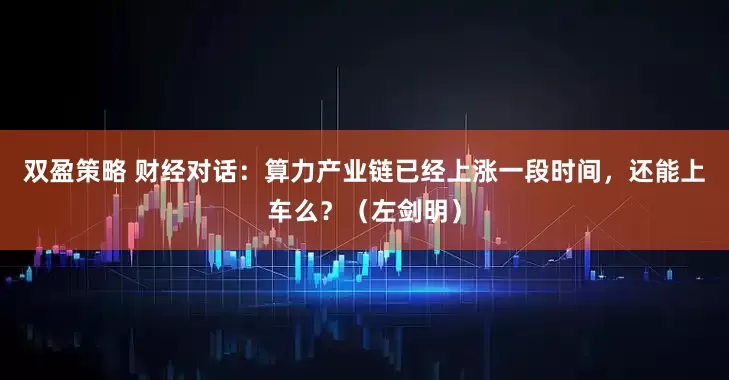 双盈策略 财经对话：算力产业链已经上涨一段时间，还能上车么？（左剑明）